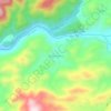 Mapa topográfico Nalla Hazara, altitude, relevo