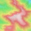 Mapa topográfico Mount Howitt, altitude, relevo