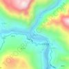 Mapa topográfico 高岩村, altitude, relevo