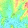 Mapa topográfico Casalinhos de Alfaiata, altitude, relevo