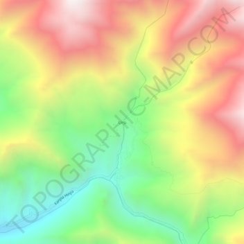 Mapa topográfico Ursi, altitude, relevo