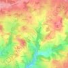 Mapa topográfico Clémensanne Sud, altitude, relevo