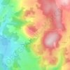Mapa topográfico Le Malzieu-Forain, altitude, relevo