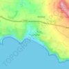 Mapa topográfico Praa Sands, altitude, relevo