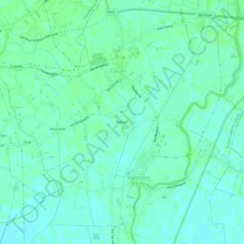 Mapa topográfico Paluan, altitude, relevo