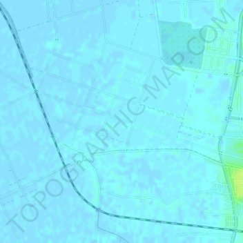 Mapa topográfico Markaz Rashid, altitude, relevo