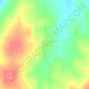 Mapa topográfico Ntele, altitude, relevo