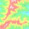 Mapa topográfico 老爷梁, altitude, relevo