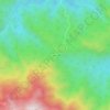 Mapa topográfico El Desierto, altitude, relevo