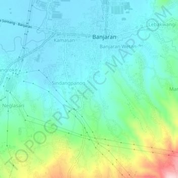 Mapa topográfico Ciapus, altitude, relevo