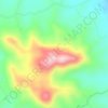 Mapa topográfico Cerro Emboaba, altitude, relevo