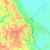 Mapa topográfico Duri, altitude, relevo