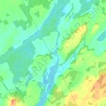 Mapa topográfico Petworth, altitude, relevo