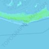 Mapa topográfico Cabo de Santa Maria, altitude, relevo