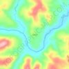 Mapa topográfico Atabaia, altitude, relevo