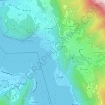 Mapa topográfico Le Vivier, altitude, relevo