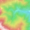 Mapa topográfico Feugiorno, altitude, relevo