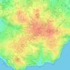 Mapa topográfico La Villès Mollé, altitude, relevo