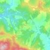 Mapa topográfico Ponsano, altitude, relevo