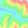 Mapa topográfico Chillaco, altitude, relevo