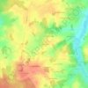 Mapa topográfico La Haute Lande, altitude, relevo