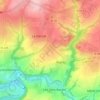 Mapa topográfico Les Quesnets, altitude, relevo