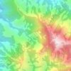 Mapa topográfico Los Naranjos, altitude, relevo