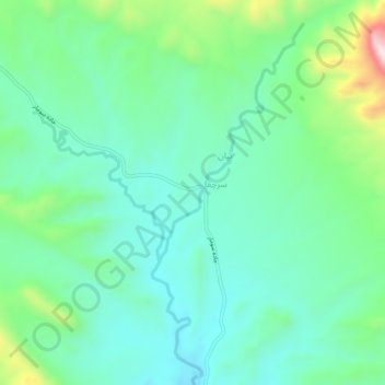 Mapa topográfico Qilan, altitude, relevo