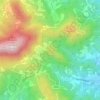 Mapa topográfico Monte Orsara, altitude, relevo