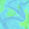 Mapa topográfico Rio Vista, altitude, relevo