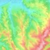 Mapa topográfico Champagnac, altitude, relevo