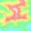 Mapa topográfico Guareguare, altitude, relevo