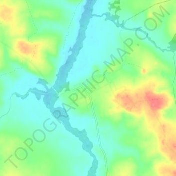 Mapa topográfico Passo Novo, altitude, relevo