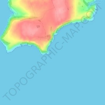 Mapa topográfico Frower Point, altitude, relevo