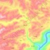 Mapa topográfico 钟山乡, altitude, relevo