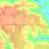 Mapa topográfico Miami Valley, altitude, relevo