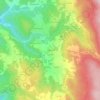 Mapa topográfico L'Aiguillon, altitude, relevo