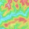 Mapa topográfico Kickenbach, altitude, relevo