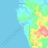 Mapa topográfico Dariao, altitude, relevo