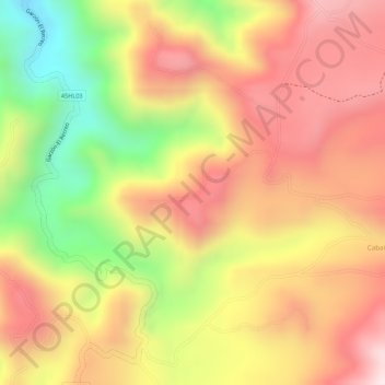 Mapa topográfico SAN RAFAEL, altitude, relevo
