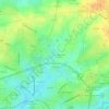 Mapa topográfico Le Lignon, altitude, relevo