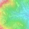 Mapa topográfico Zache, altitude, relevo