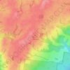 Mapa topográfico Mount Stanley, altitude, relevo