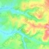 Mapa topográfico Saint-Geniez, altitude, relevo