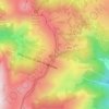 Mapa topográfico Forca Canapine, altitude, relevo