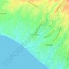 Mapa topográfico Pengembungan, altitude, relevo