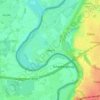 Mapa topográfico Meers, altitude, relevo
