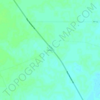 Mapa topográfico Cochicó, altitude, relevo