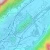 Mapa topográfico Monticolo, altitude, relevo