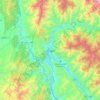 Mapa topográfico Muzaffarabad, altitude, relevo